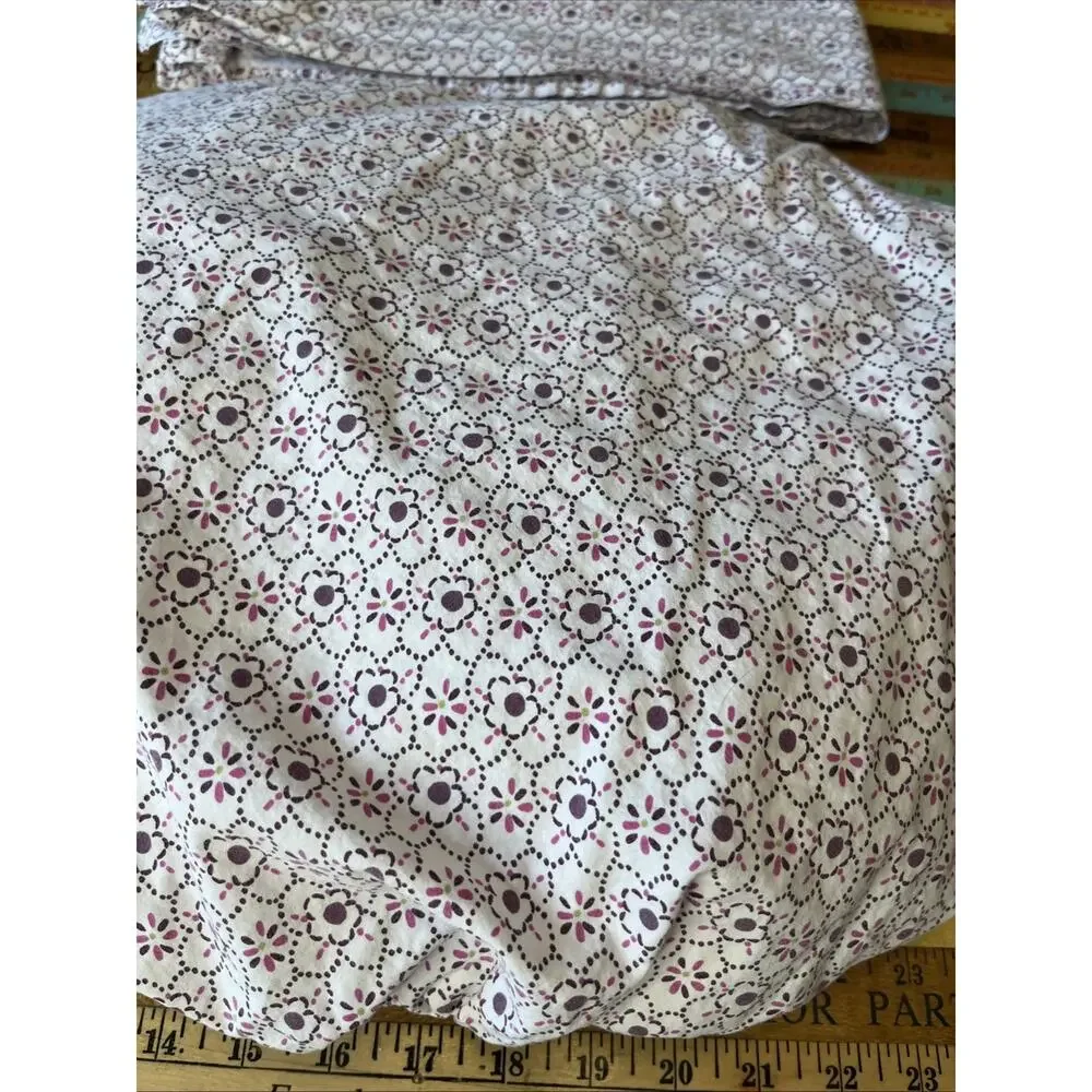 Pottery Barn Kids Floral Sheet Set Twin Flat Fitted Sheet 2pcs Daisy Boho Girls